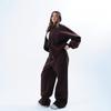 American Casual Suit Cardigan Sportswear Women's Dress Fashionable Street Style Long-sleeved Coat Trousers Two-piece Set
