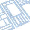 Handmade Flexible Record Template Dot Grid Journal Planner Stencil Set for Drawing And Checklists Practical Planning Tools
