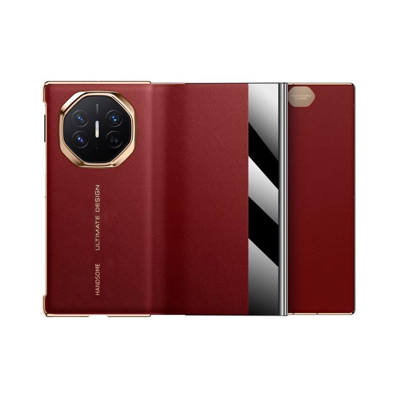 Suitable for Huawei Materialxt Mobile Phone Case Triple Folding Smart Window Magnetic Absorption Anti-fall Business Leather Case