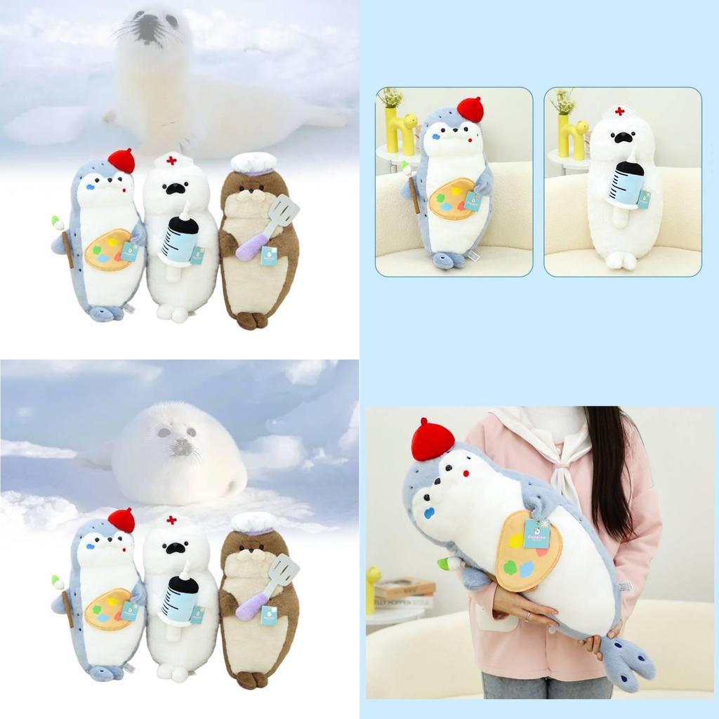 Adorable Sea Otter Plush Toy Soft Comforting Sleeping Buddy For Kids Gift