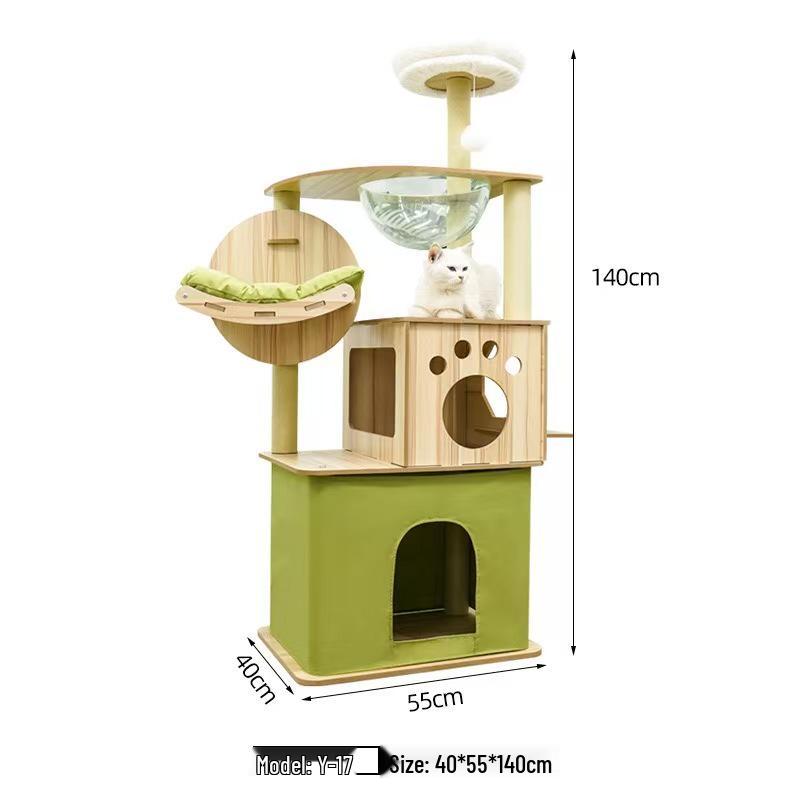 KunMeow Multi-layer Cat Tree with Villa Bed and Scratcher
