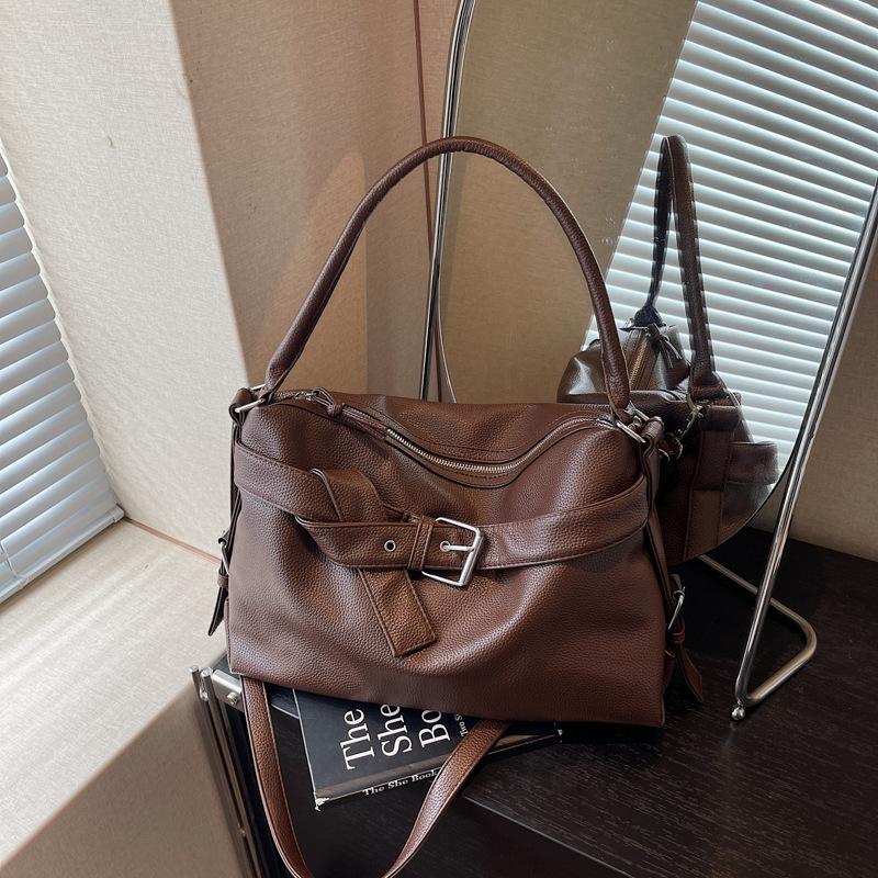 Retro Large-capacity Bag Women's New Autumn Versatile Messenger Bag Going Out To Work Shoulder Tote Bag