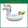 Kolorowy dmuchany jednorożec do basenu, siedzisko, koło do pływania, koło ratunkowe