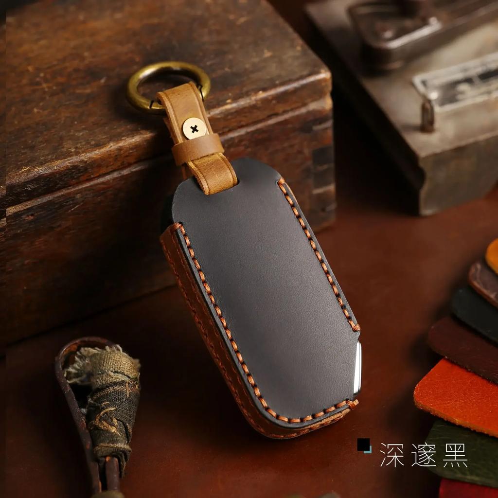 Fit For Kia Carnival Sportage Ray Sorento Soul Telluride Cerato K5 K8 K3 Kx3 Kx7 Seltos Genuine Leather Auto Key Fob Cover Case