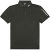 Letter Button Short Sleeve Polo Shirt Men Tops Black GMJT10682-M502
