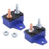 2Pieces 15A Automatic Reset Circuit Breakers Overcurrent Protectors 6-28VDC Systems Plastic Housing Mounting Wing Design