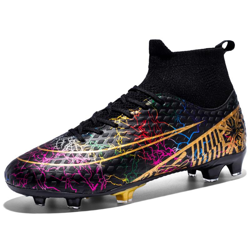 

Foreign trade high-top football shoes male and female adults long nails broken nails artificial turf training shoes primary school students and adoles 35