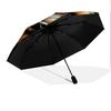 Black Yorkshire Terrier Pattern, Automatic Folding Umbrella, Portable and Foldable Design, 8 Ribs, a Christmas or Birthday Gift.