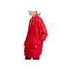 Nike Logo Print Pocket Detail Mid-Length Long Sleeve Cotton Jacket Women Jacket Red BV9000-657