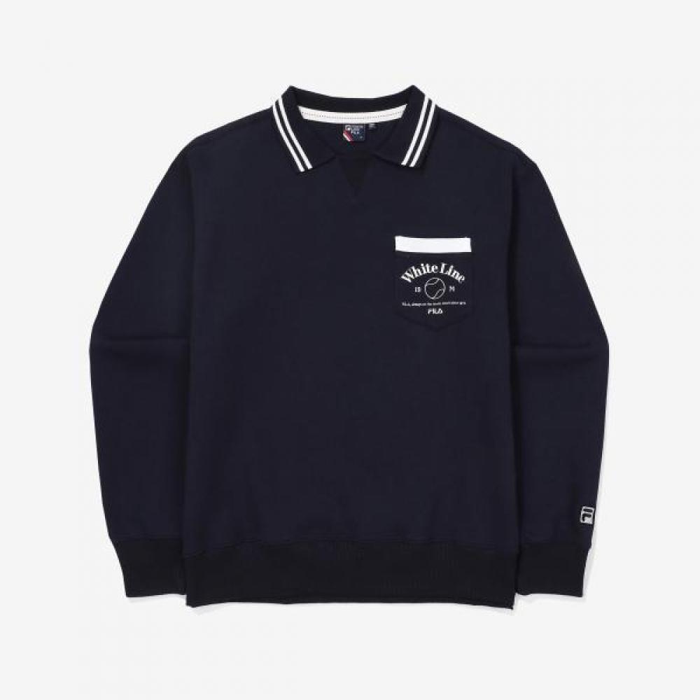 Fila Tennis Life Collar Sweatshirt navy/90