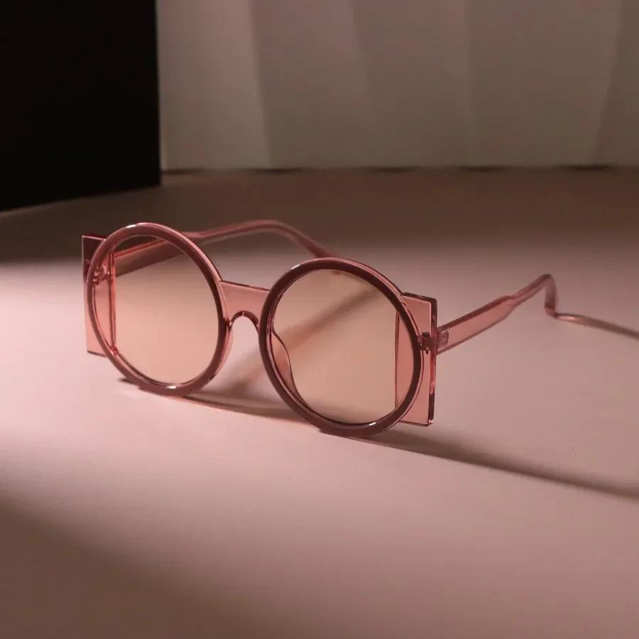 Colorful Big Frame Round Sunglasses Women Men Sun Glasses Female Mirror Colors Designer Brand Fashion Cool Eyewear