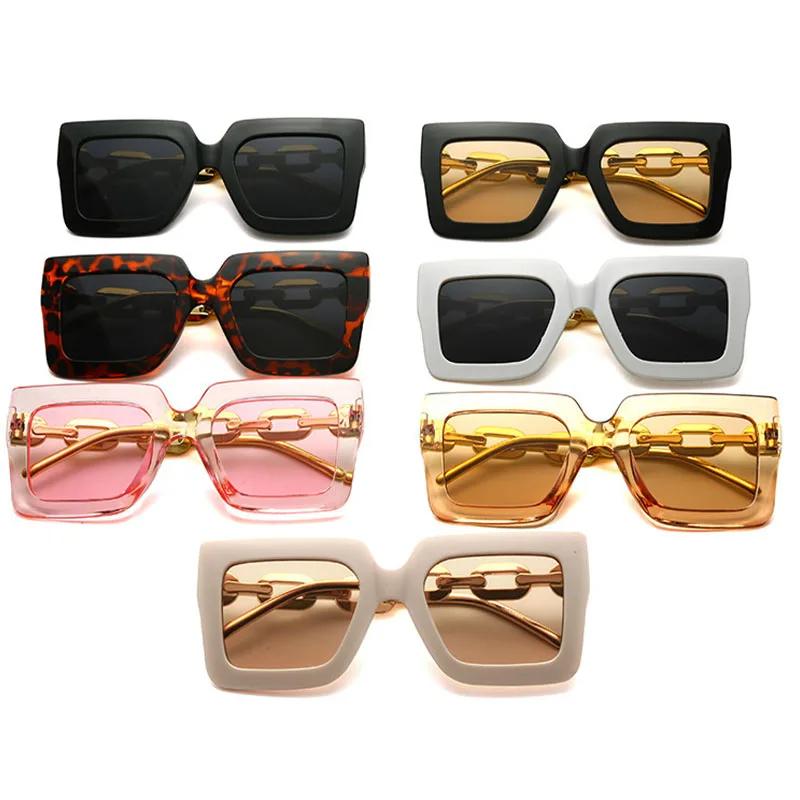 Fashion Large Frame Square Sunglasses New Women's Trendy Sunshade Sun Glasses Men Sports Windproof Eyewear UV400
