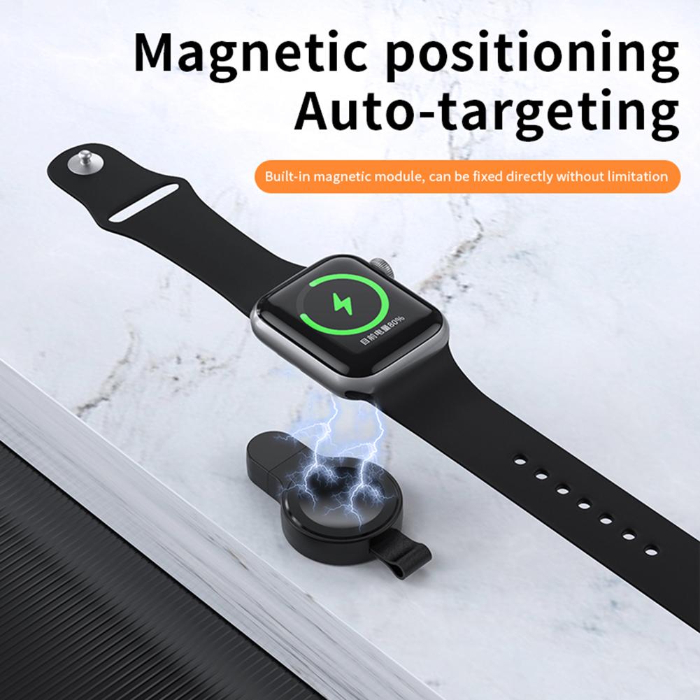 Magnetic Wireless Charger Mini Portable Charger Charging Dock Station Watch Charger for Apple Watch 8 7 6 5 4 3 2 1 SE