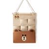 Bear Cartoon Wall Hanging Storage Bag For Bedroom Organizer And Multipurpose Use