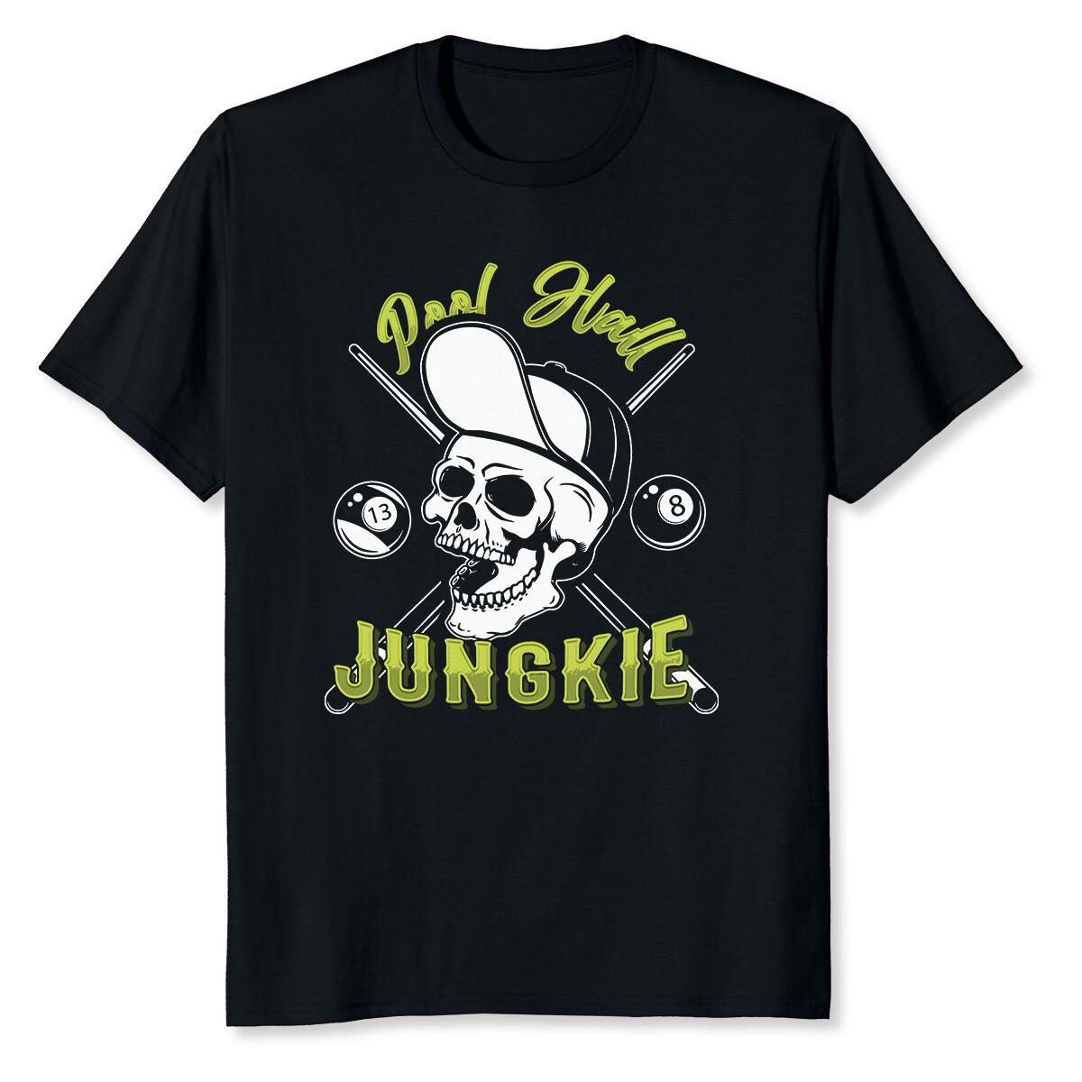NEW LIMITED Funny Billiard Pool Hall Junkie T-Shirt XXXL