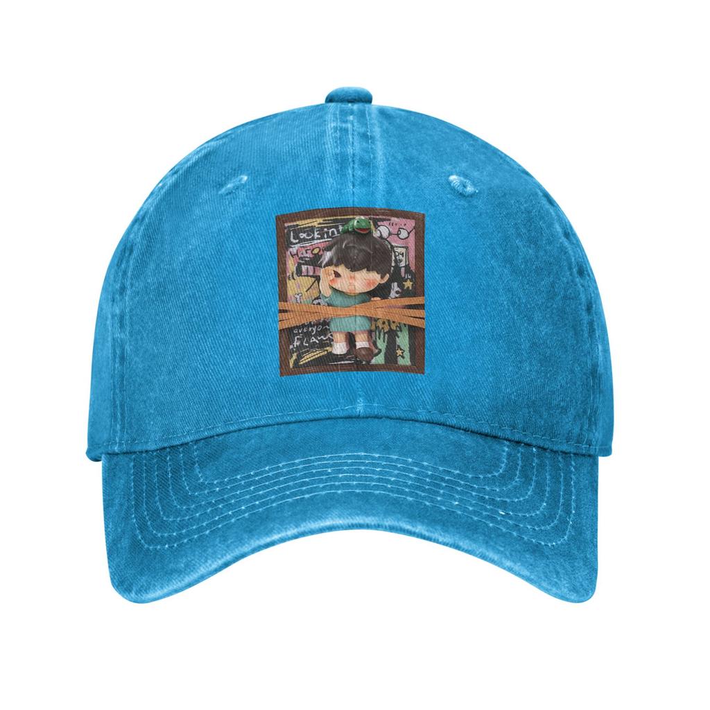 Hirono Seeing Denim Cap Casual Baseball Caps Adjustable Hat Summer Unisex Baseball Hats