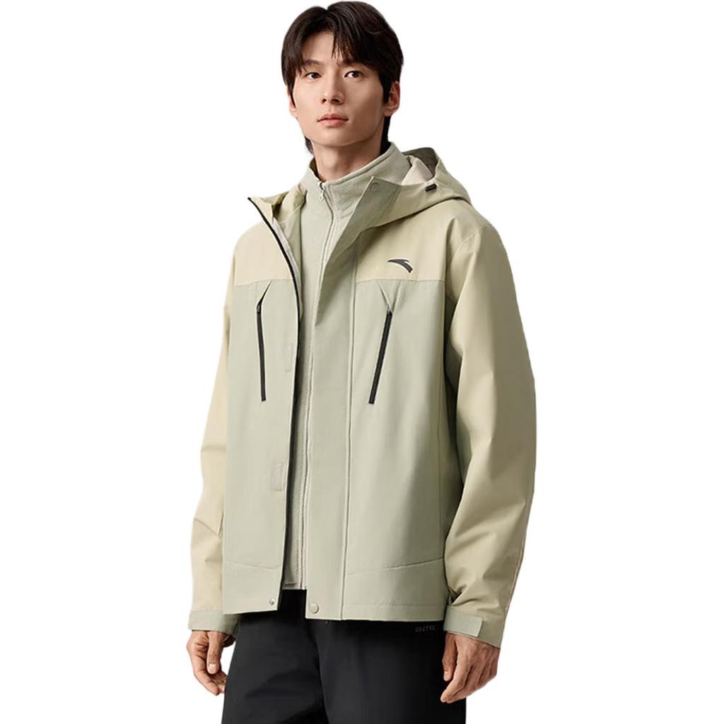 Anta Outdoor Series Simple Comfortable Casual Versatile Hooded Waterproof Windproof Jacket Men Jacket 952546610-6