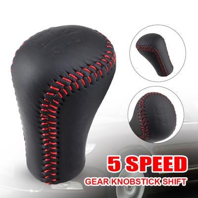 5 Speed Leather Gear Shift Knob Universal Gear Shift Lever For Toyota Trd Manual Transmission Automatic Gear Level Knob Shift
