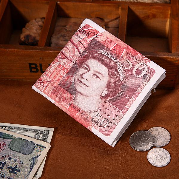 Stylish PU Leather Coin Purse with Foreign Currency Pattern - US Dollar Design