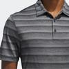 Adidas Striped Color Block Polo Shirt Men Tops Black Gray HR7981