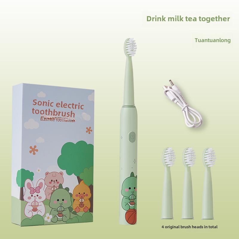Rechargeable Children's Electric Toothbrush with DuPont Antibacterial Soft Bristles