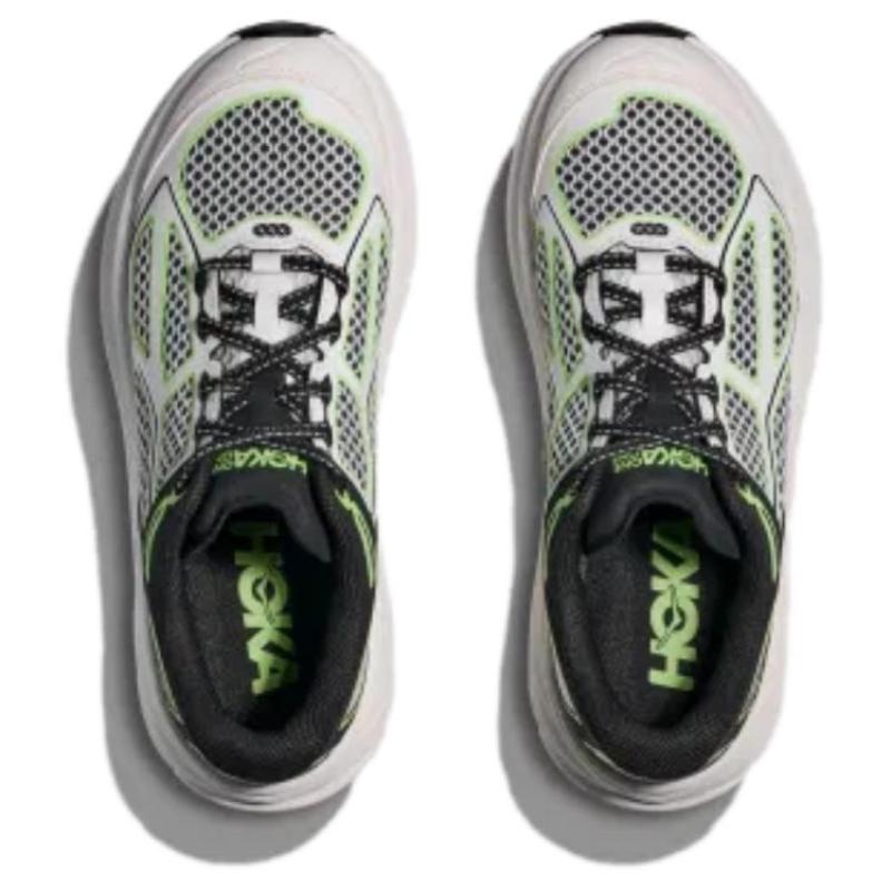 HOKA ONE ONE Clifton One9 Black White Green Sneakers 1155370-BWHT