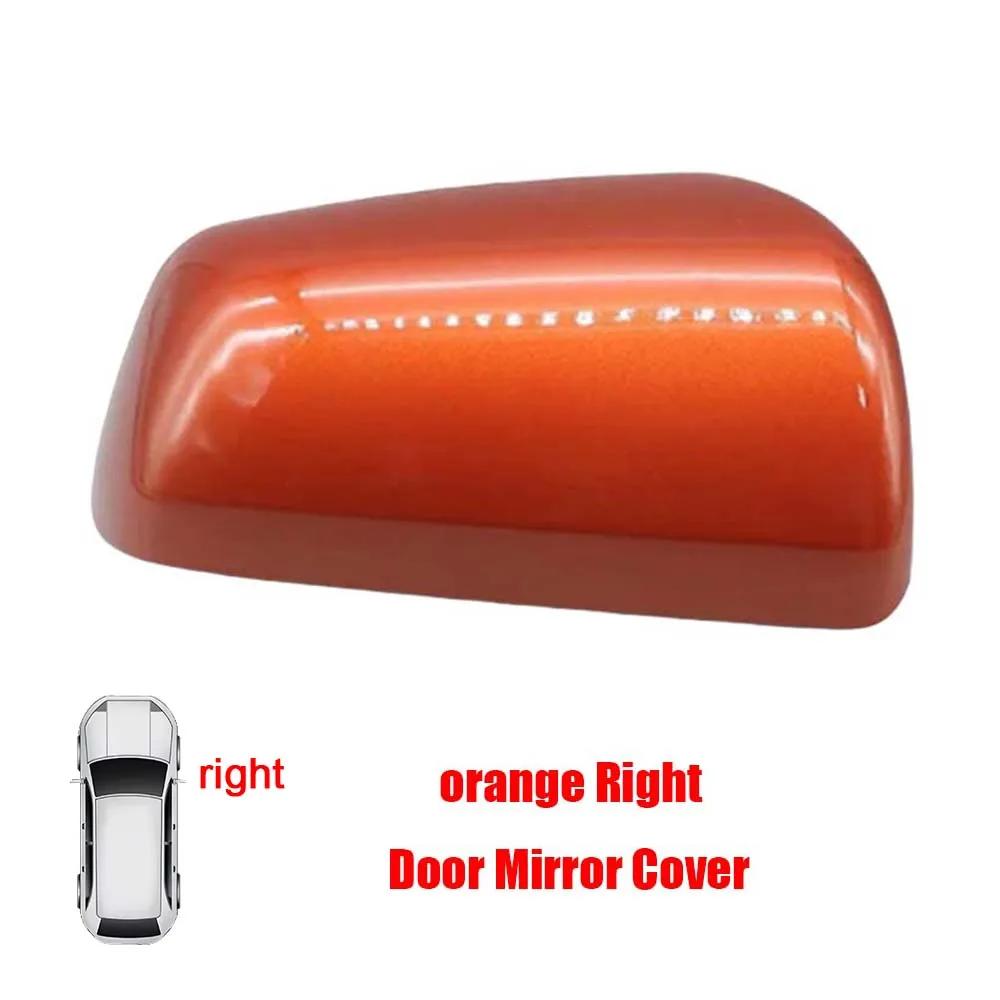 Car Protective Cover Door Mirror Shell For Mitsubishi Evo X Lancer EX 2008-2012 Blue Red White Orange Rearview Accessories