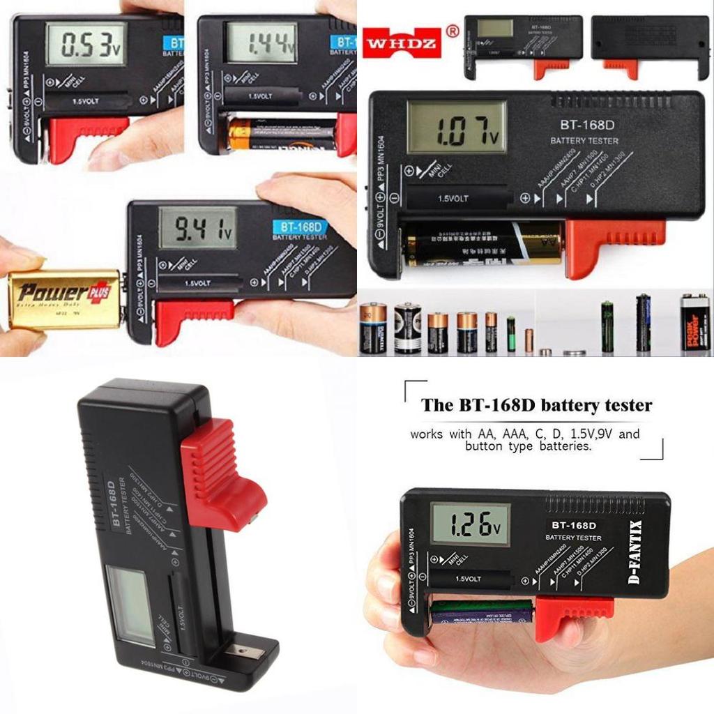 Premium Quality Universal Battery Tester With Easy-to-read Lcd For All Battery Types