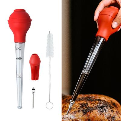 Siringhe per Tacchino in Silicone con Segni di Misura per Cucinare Strumento Essenziale per il Ringraziamento