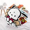 Pochacco Sanrio Automatic Opening and Closing Cartoon Umbrella, Lightweight 3-Fold, With Cute Cartoon Characters, Suitable for Home, Outdoor and Daily