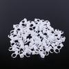 100pcs Disposable Glue Ring Pallet Holder for Eyelash Extension White Plastic Glue Pallet Tatt
