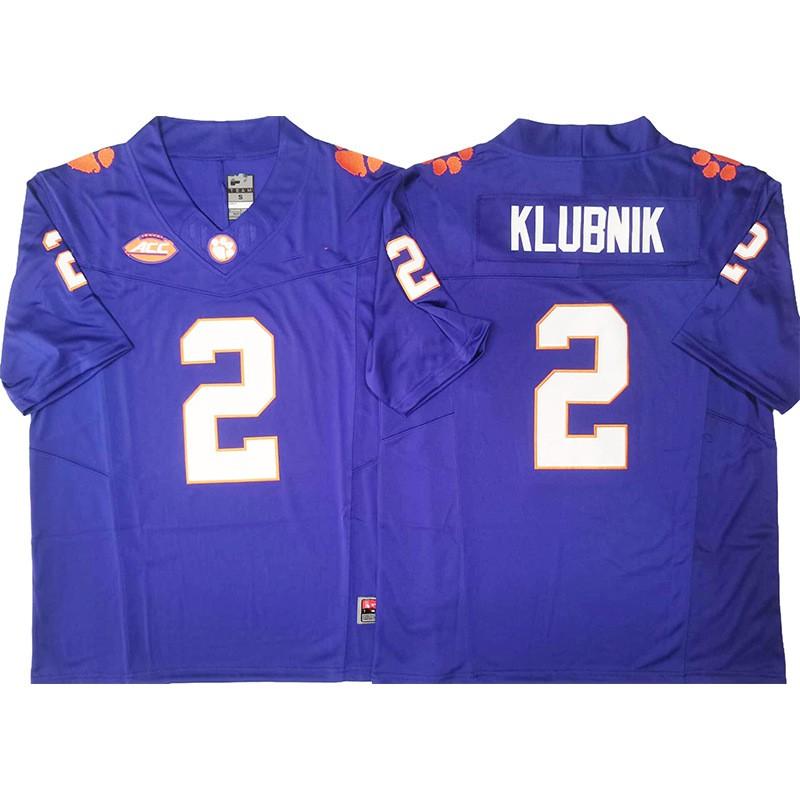 Clemson Tigers Football Jersey Retro College Style Embroidered Team Uniform Men