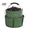 Faltbare Aufbewahrungstasche mit Griff & Kordelzug, Wasserdichte Oxford-Stofftasche Haushaltswerkzeug-Set Mehrere Taschen, Großer Reinigungsgeräte-Organizer