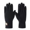 Women's Winter PU Leather Touchscreen Gloves – Fashionable, Windproof & Warm for Outdoor Cycling