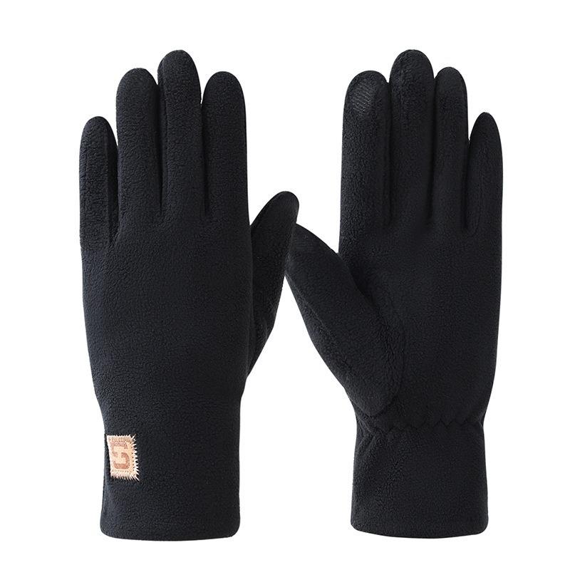 Women's Winter PU Leather Touchscreen Gloves – Fashionable, Windproof & Warm for Outdoor Cycling