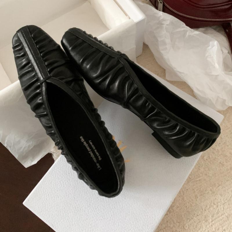 Fashion 2025 New Spring Autumn Women Flats Roman Style Retro Soft Shoes Fashion Casual Shallow Mouth Square Toe Comfy Women FFlat Shoes