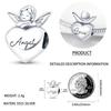 Copper Angel God Religion Series Pendant Charms Heart Bead Diy Fit Original Charm Bracelet For Women Diy Fine Jewelry Gifts