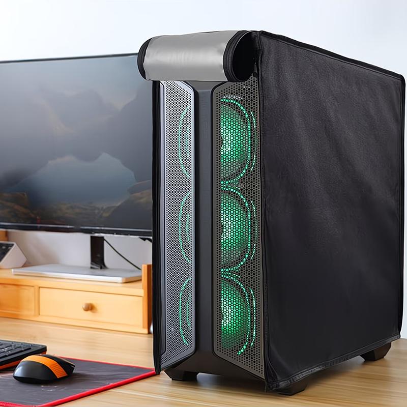 Copertura antipolvere per case di computer desktop, Custodia protettiva per unità principale, Impermeabile, Con cerniera, Adatta per case Mid-Tower e Full-Tower