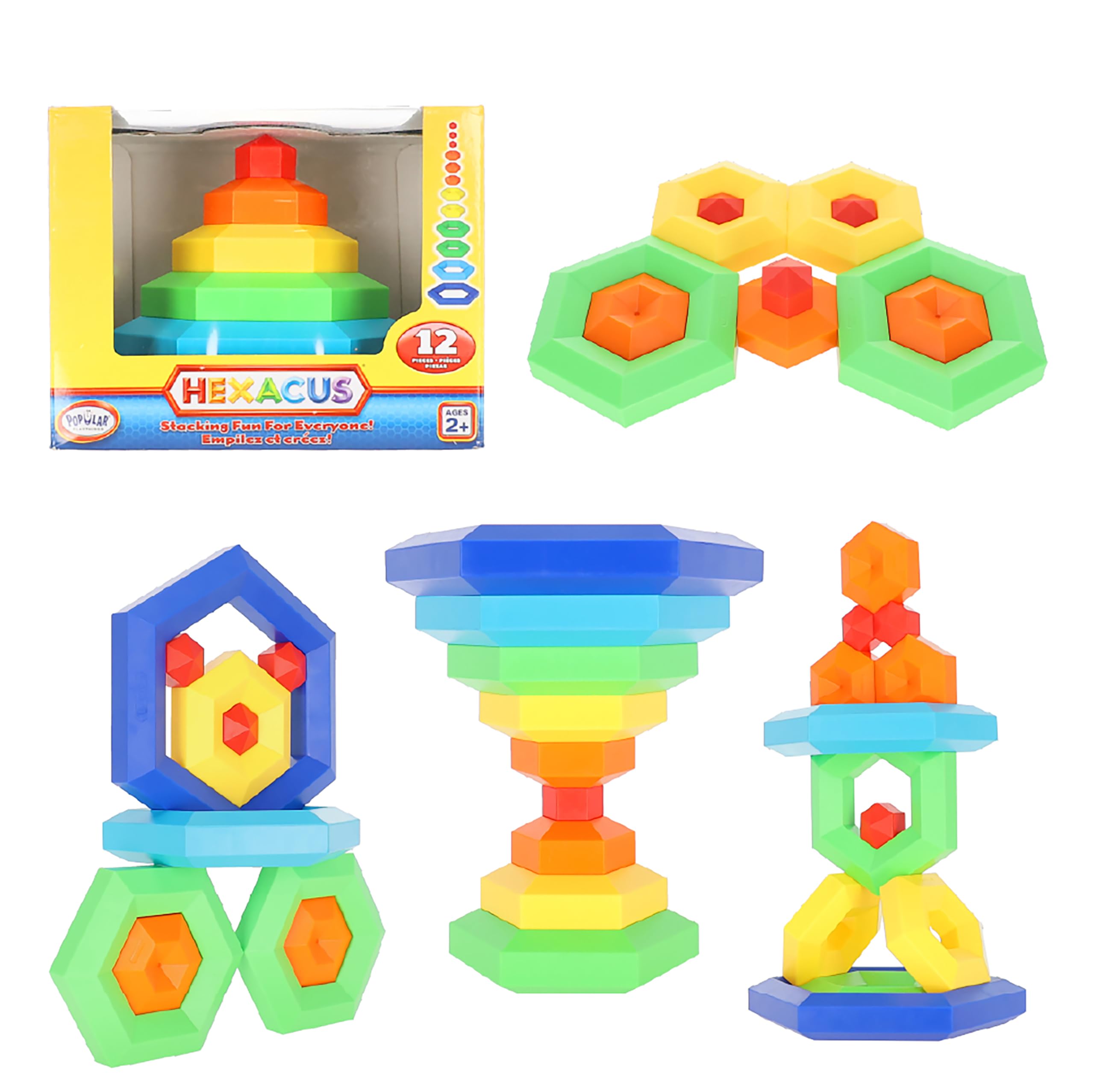 Игровой набор Bornelund Popular Playthings Hexacus из 12 предметов (Около 2 лет) PPT19000