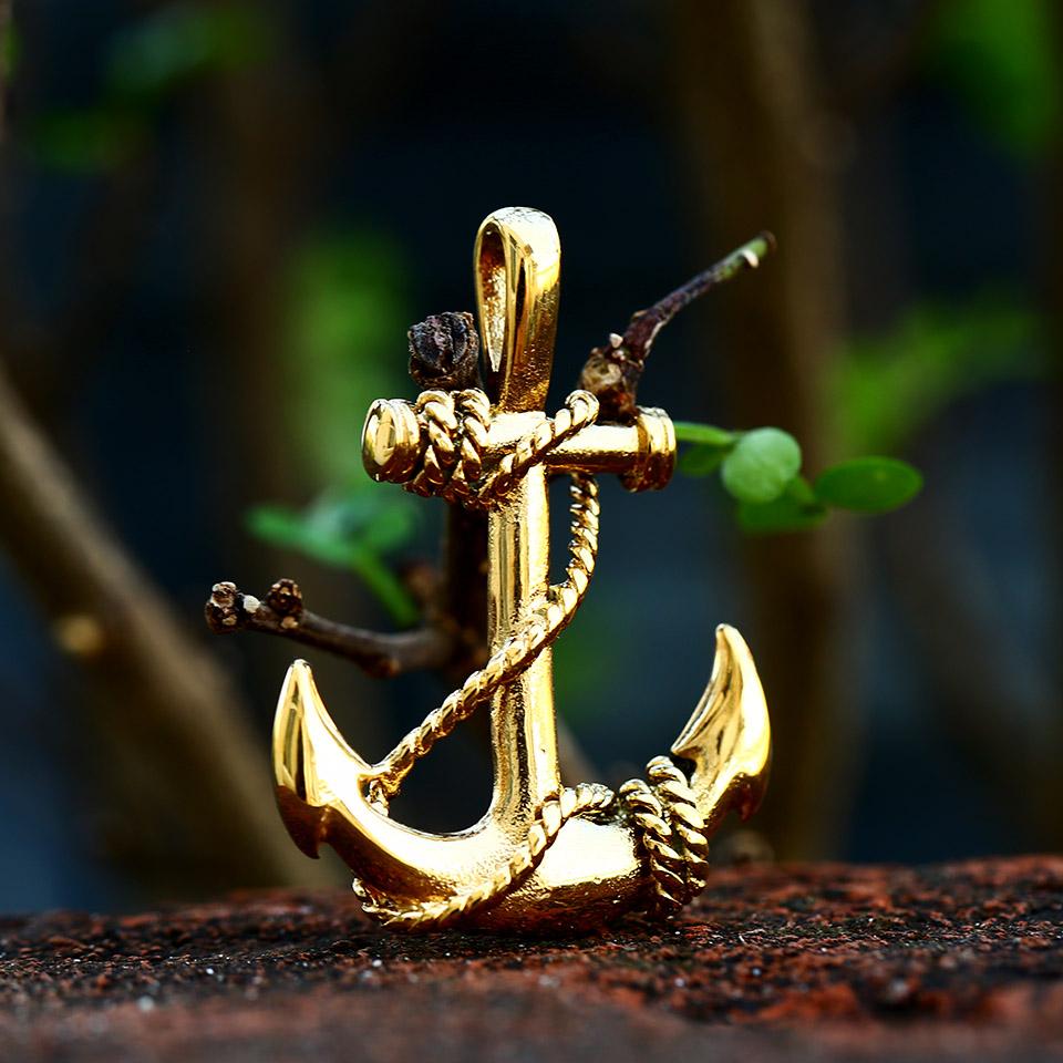 Beier 2022 New Design Stainless Steel Viking Anchor Pendant For Men Women Vintage Retro Personality Jewelry