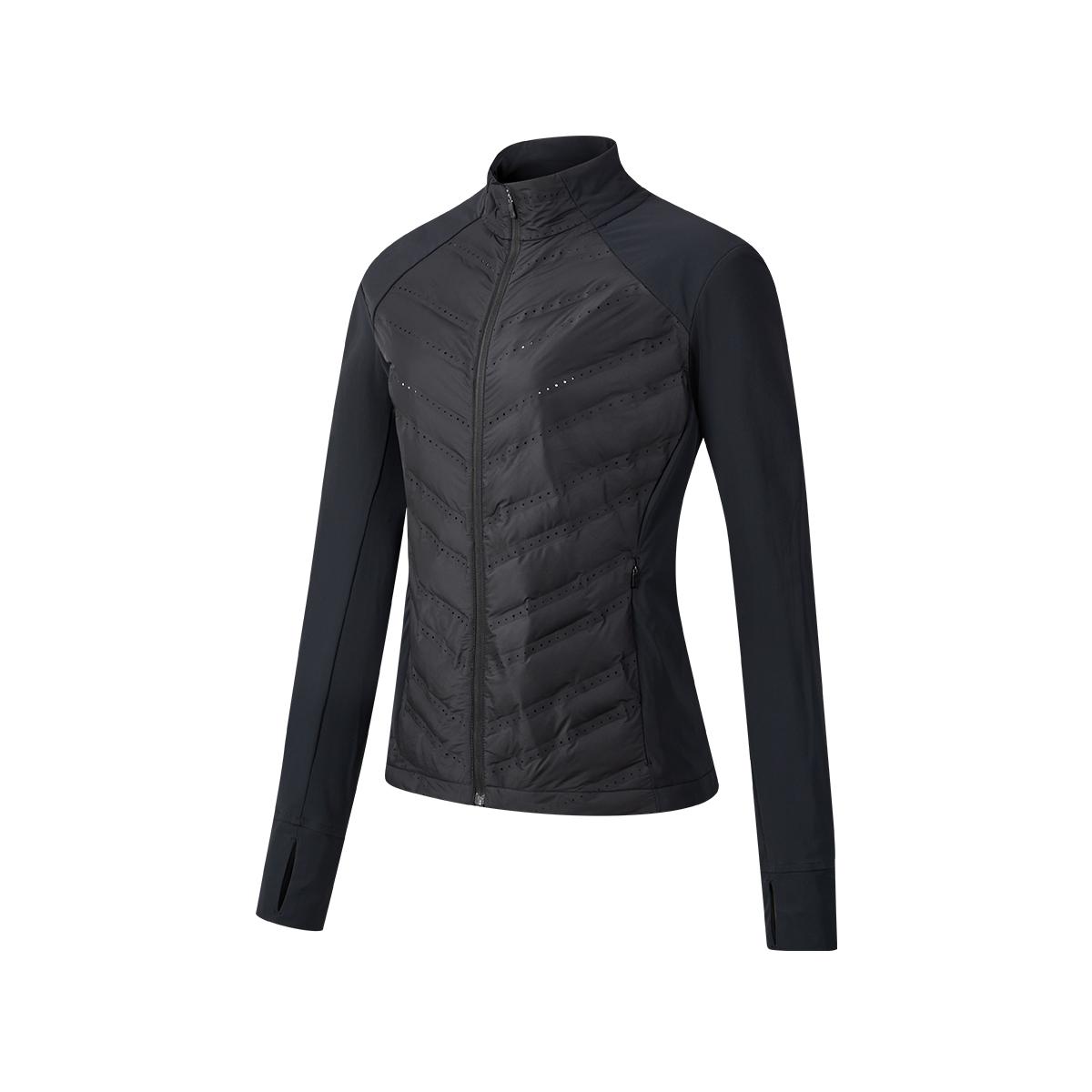 

SAUCONY Приталенная куртка с воротником-стойкой из цельного хлопка, женские куртки, черные SC1240096A-BK01 S