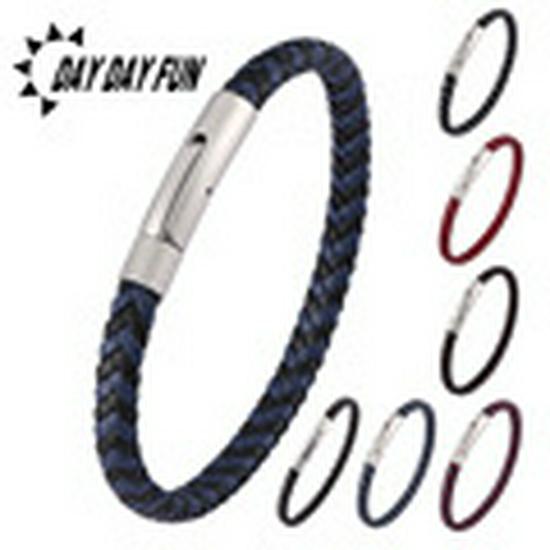 Dual-Strand Black Titanium Steel Clasp Bracelet with Graded Magnetic Buckle - Japanese & Korean Style, Unisex, Laser Engraved.