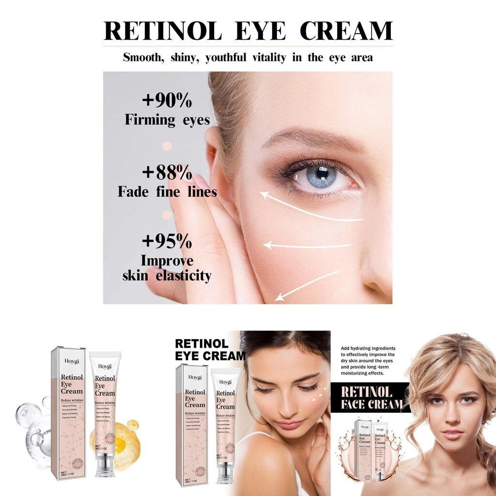 Hoygi Retinol Eye Cream 30g Hydrating Anti-wrinkle Formula For Dark Circles And Fine Lines
