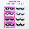 Lashes Mink 25mm Wholesale Eyelashes 4/10/30/50 Pairs Wispy Messy Fluffy Mink Lashes Makeup Mink Eyelashes