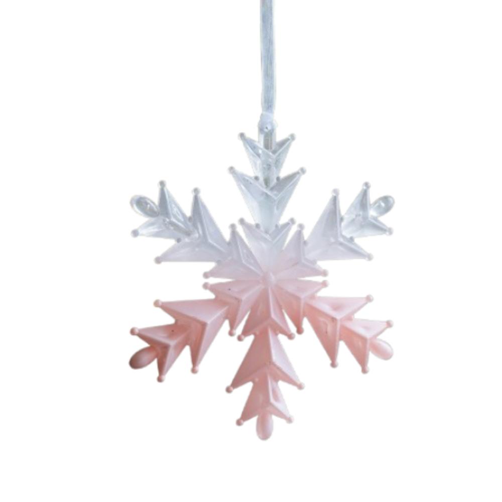 

2pcs Pink Transparent Christmas Snowfall Deer Pendant Merry Christmas Decor Home Desktop Decoration Style 1