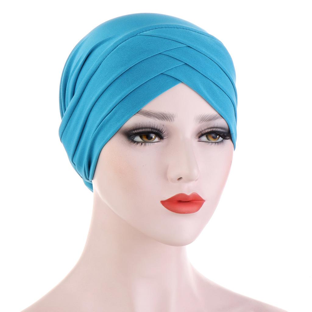 JTVOVO RUNMEIFA 2024 New Modal Full Wrapped Forehead Cross Inner Headscarf Balaclava Elastic Beanie Muslim Women Stylish Hijab