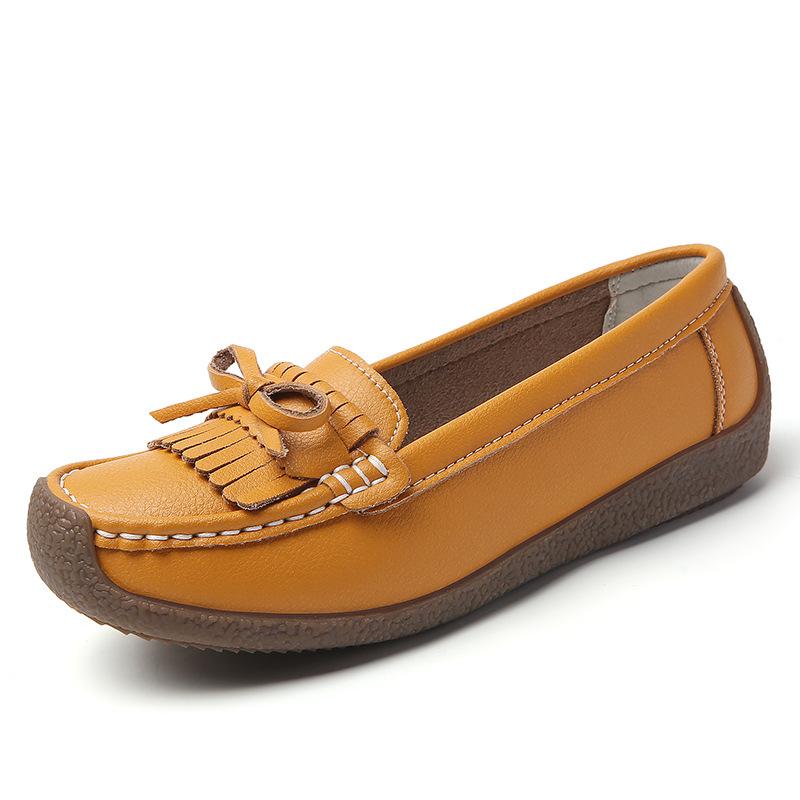 Spring and Summer 2026 New Flat Shoes Versatile Soft-soled Mother Shoes Women's Casual Lazy Shoes Large Size Women's Shoes