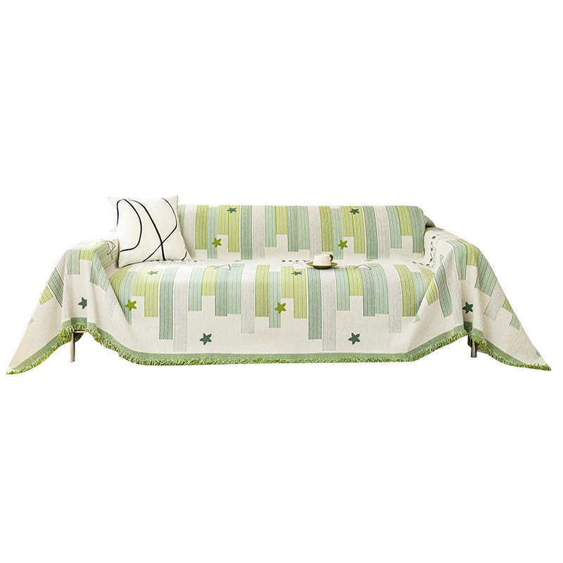 Premium Versatile Sofa Cover: Full-Size Luxury Fabric Protector, Cat Scratch-Resistant, All-Season Use.