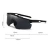 Outdoor Mountaineering Sunglasses Men's Personality Fashionable Big Frame Cycling Glasses Women's Trendy 3254