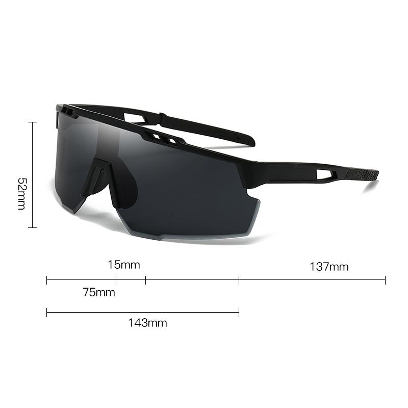 Outdoor Mountaineering Sunglasses Men's Personality Fashionable Big Frame Cycling Glasses Women's Trendy 3254